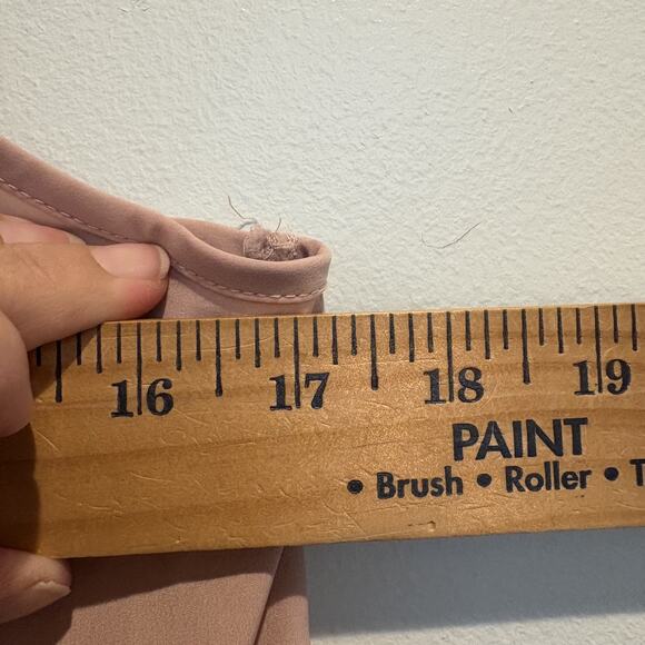 American Eagle Top Small Primrose Pink Lace Peplum Sheer Mesh Fairy Coquette - Picture 11 of 14